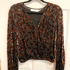 ASTR the label (Nordstrom) velvet print top
